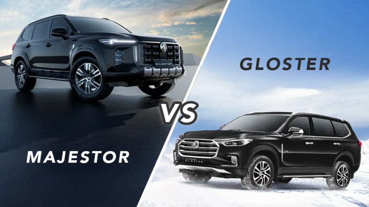 MG Majestor vs MG Gloster: Key Differences in Design, Engine, and Features Explained